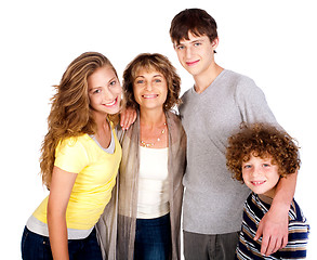 Image showing Family isolated on white background
