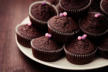 Image showing chocolate muffins