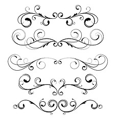 Image showing floral decorative elements