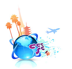 Image showing summer travel background
