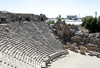 Image showing Amphitheater in Myra
