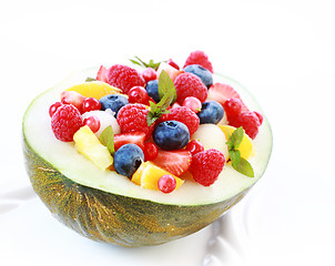 Image showing Fresh fruit salad