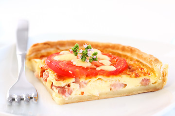 Image showing Bacon quiche