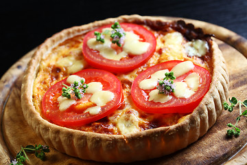 Image showing Bacon quiche