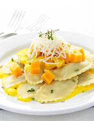 Image showing Ravioli dinner