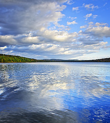 Image showing Lake reflecting sky