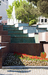 Image showing tile stairway garden Hippodrome Park Blue Mosque Istanbul Turkey