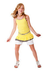 Image showing Fun and dancing girl