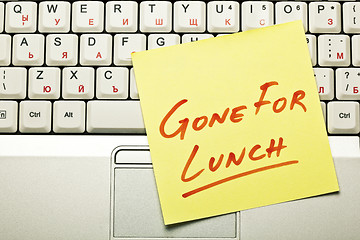 Image showing Lunch break concept