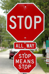 Image showing Stop or else!