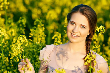 Image showing portrait of cute female