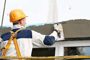 Image showing facade stopping and surfacer works