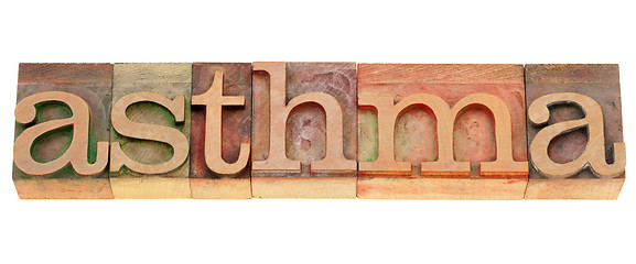 Image showing athma word in letterpress type