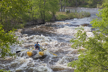 Image showing whitewater rafters 