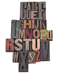 Image showing English alphabet abstract