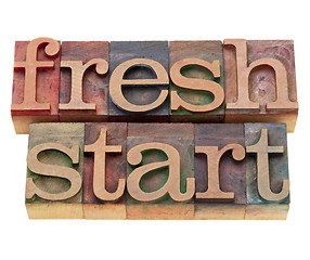 Image showing fresh start