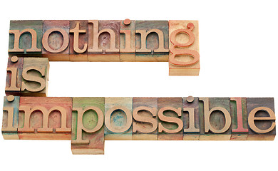 Image showing nothing is impossible