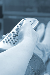 Image showing blue remote