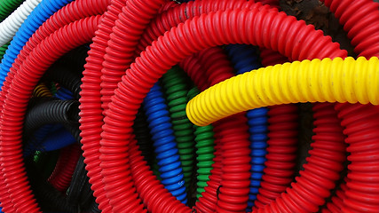 Image showing Plastic pipes