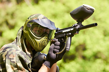 Image showing paintball player