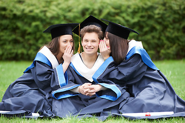 Image showing happy graduate students