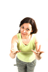 Image showing woman expression with hands