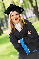 Image showing happy graduate girl