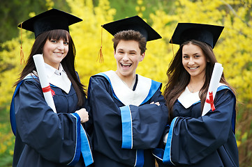 Image showing happy graduation students