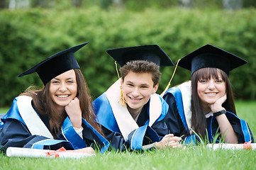 Image showing happy graduate students