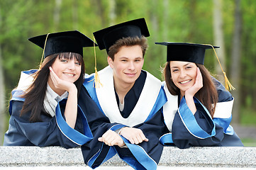 Image showing happy graduation students