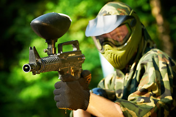 Image showing paintball player