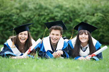 Image showing happy graduate students