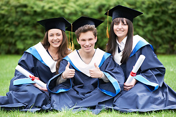 Image showing happy graduate students