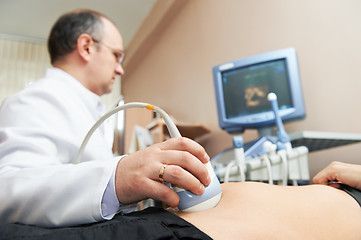 Image showing ultrasonic medical examination