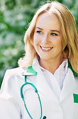 Image showing woman doctor outdoors