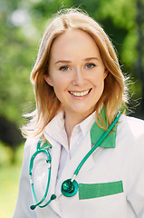 Image showing woman doctor outdoors