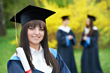 Image showing happy graduation students