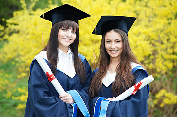 Image showing happy graduation students