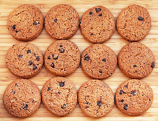 Image showing Delicious chocolate chip cookies 