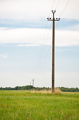 Image showing Electric pole