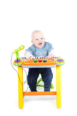 Image showing Little boy in studio