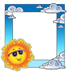 Image showing Frame with summertime theme 2