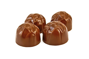 Image showing Four chocolates