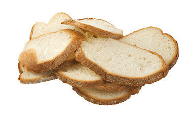 Image showing Sliced bread Isolated on a white