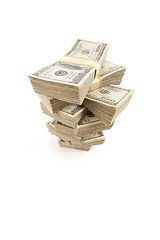 Image showing Stacks of One Hundred Dollar Bills