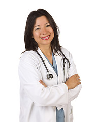 Image showing Attractive Hispanic Doctor or Nurse