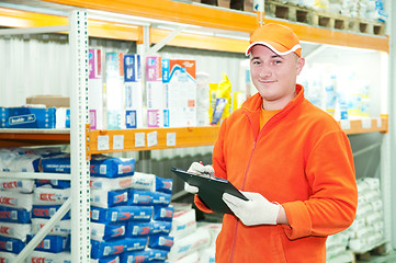 Image showing worker at warehouse