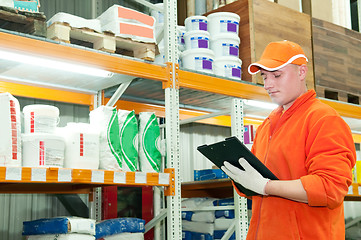 Image showing worker at warehouse