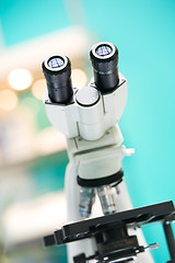 Image showing eyepiece of microscope.