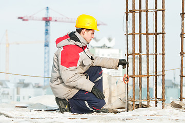 Image showing Surveyor at work